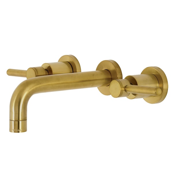 KS8127DL Concord 2-Handle Wall Mount Bathroom Faucet, Brushed Brass